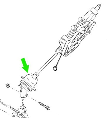 Cardan inférieur copie.jpg (42.53 Kio) Vu 4288 fois Le cardan défaillant est celui au bas de la colonne (marqué d'une flèche verte).