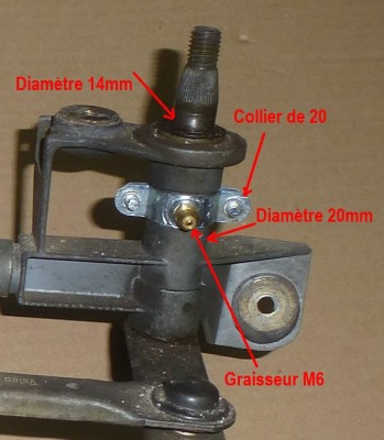 Essuie glace 10mm partie droite.