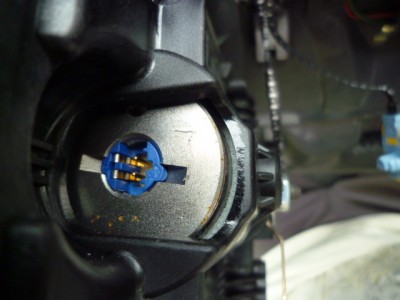 prise dans l'airbag.