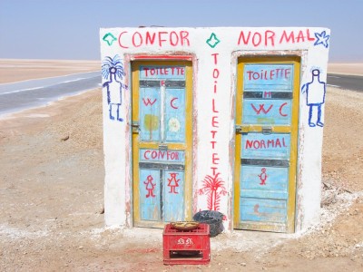 WC en plein désert