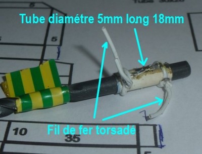 Tube diamètre 5mm longueur 18mm.