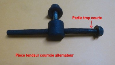 Tendeur de courroie d'alternateur.