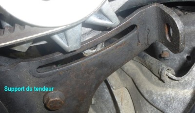 Le support du tendeur.
