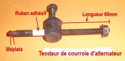 Tendeur de courroie modifié.