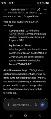 D'après Gemini que je trouve largement plausible car j’avais un 005